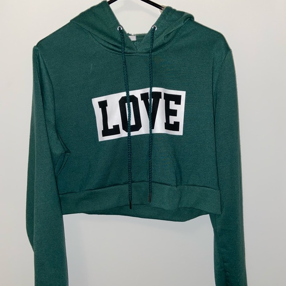 Cropped Love Hoodie - Picture 1 of 2